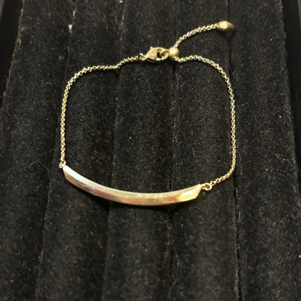 Kendra Scott Gold Bar Bracelet adjustable